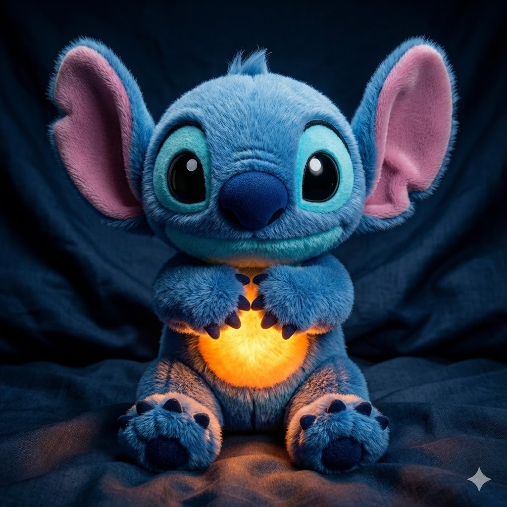 М'яка інтерактивна іграшка Soft Toys «Стіч» з підсвіткою та музикою